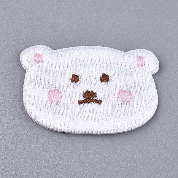 

PandaHall Computerized Embroidery Cloth Self Adhesive Reusable Patches, Stick on Patch, for Kids Clothing, Jackets, Jeans, Backpacks, Bear..., White