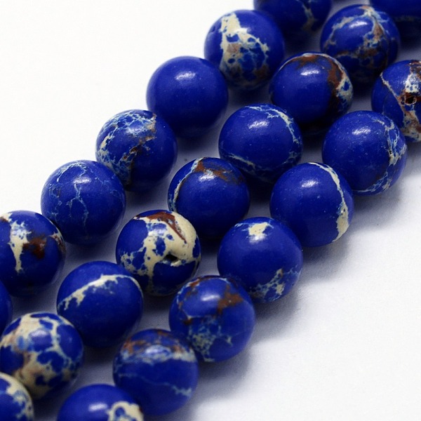 Synthetic Imperial Jasper Beads Strands