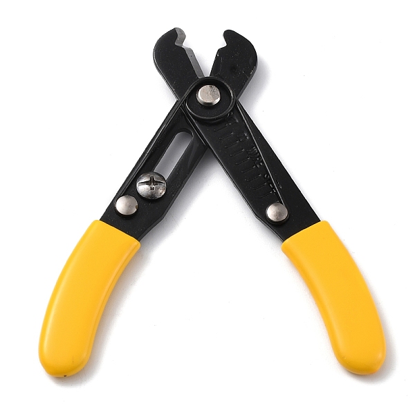 

PandaHall 45# Steel Pliers, Quick Link Connector & Remover Tool, for Opening and Clamping Unwelded Link Chain, with Plastic Handle Cover..., Gold
