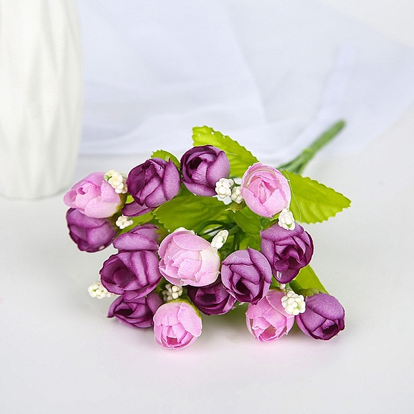 

PandaHall Plastic Eucalyptus Artificial Flower, for Wedding Party Home Room Decoration Marriage Accessories, Dark Orchid, 240mm Plastic...