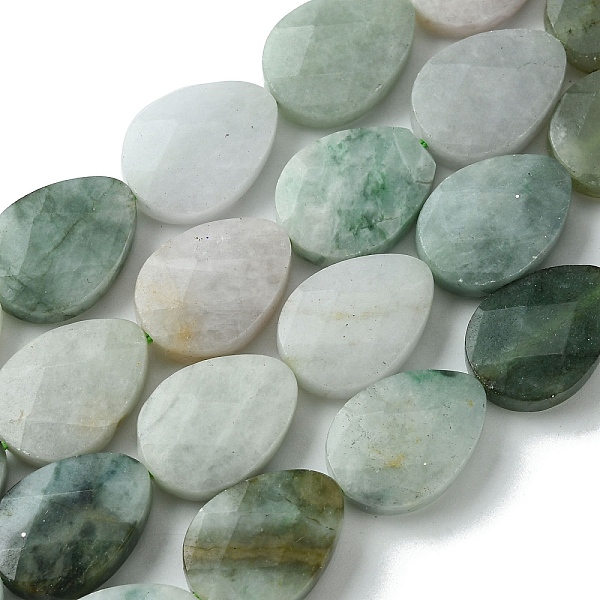

PandaHall Natural Myanmar Jadeite Beads Strands, Faceted, Teardrop, 18~18.5x13~13.5x5.5~6mm, Hole: 1mm, about 22pcs/strand, 15.75''(40cm)...