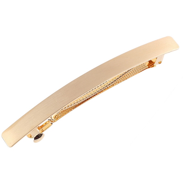 

PandaHall Alloy Plating Hair Barrettes, Golden, 103x10mm Alloy