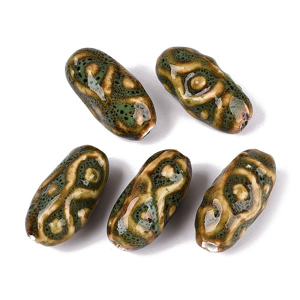 Vintage Handmade Porcelain Beads