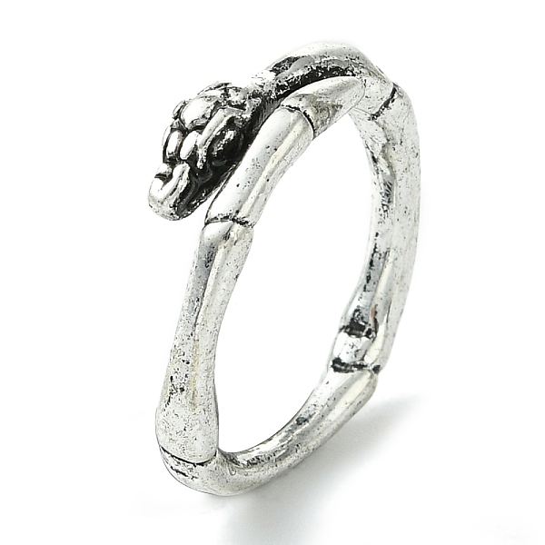 

PandaHall Snake Alloy Open Cuff Rings, Lead Free & Cadmium Free, Antique Silver, 7mm, Inner Diameter: 18mm Alloy Snake