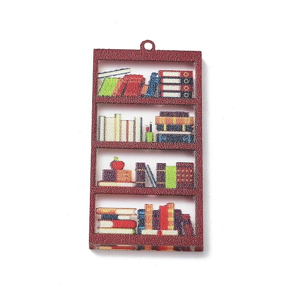 

PandaHall Acrylic Pendant, Book Charm, Rectangle, 41.5x20x2mm, Hole: 1.2mm Acrylic Rectangle