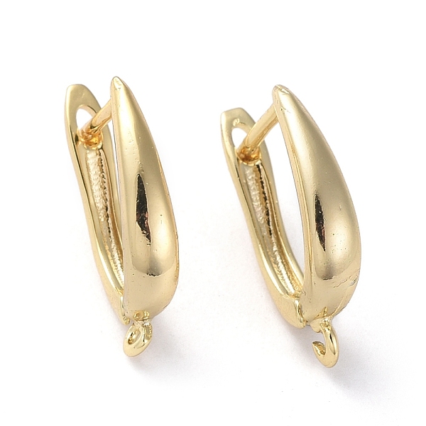 

PandaHall Brass Hoop Earring Findings with Latch Back Closure, with Horizontal Loop, Golden, 20.5x3.5x13mm, Hole: 1.2mm, Pin: 1mm Brass