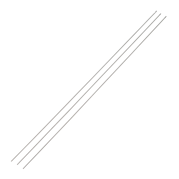 

PandaHall Steel Beading Needles with Hook for Bead Spinner, Curved Needles for Beading Jewelry, Stainless Steel Color, 25.3x0.05cm Steel