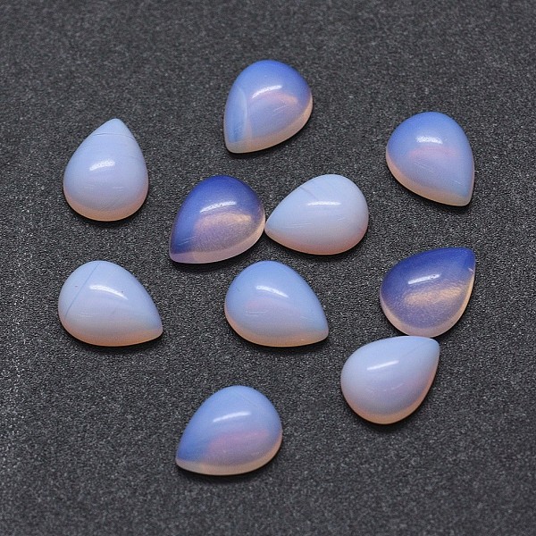 

PandaHall Opalite Cabochons, teardrop, 8x6x3mm Opalite Teardrop