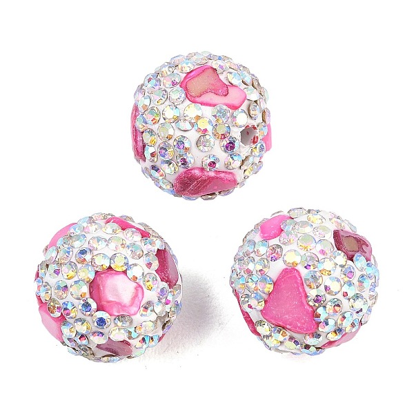Perles de strass en pâte polymère manuelles