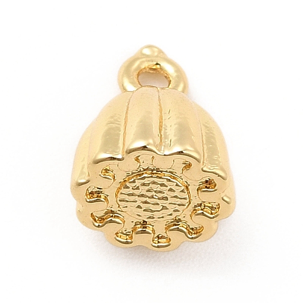 

PandaHall Rack Plating Brass Charms, Long-Lasting Plated, Cadmium Free & Lead Free, Seedpod of the Lotus Charm, Real 18K Gold Plated, 10x8mm...