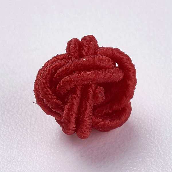 

PandaHall Polyester Weave Beads, Round, Red, 6.5x4.5mm, Hole: 4mm Polyester Round Red