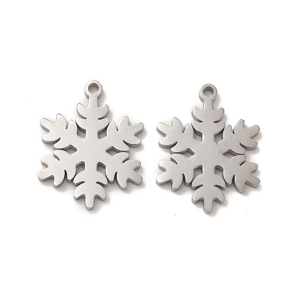 

PandaHall 304 Stainless Steel Pendants, Christmas Snowflake Charms, Stainless Steel Color, 19x15x1.4mm, Hole: 1.4mm 304 Stainless Steel...