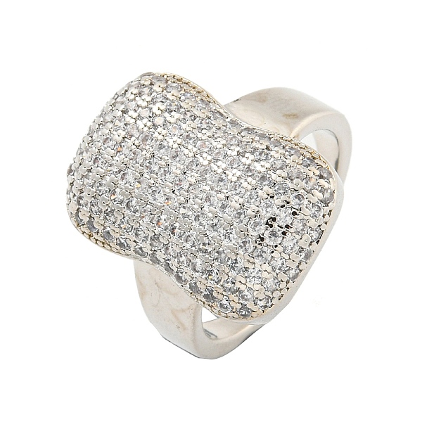 

PandaHall Real Platinum Plated Brass Micro Pave Clear Cubic Zirconia Cuff Rings, Open Rings for Women, Rectangle, Adjustable Brass+Cubic...