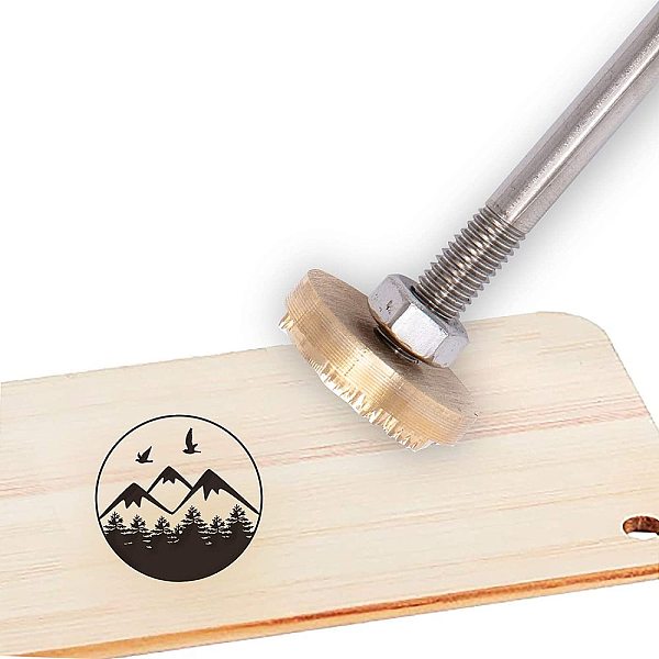 

PandaHall OLYCRAFT 3CM Wood Branding Iron BBQ Heat Stamp with Brass Head and Wood Handle for Wood, Leather and Most Plastics - Early Bird...