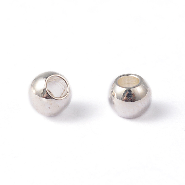 

PandaHall Round 202 Stainless Steel Beads, Silver Color Plated, 3mm, Hole: 1mm 202 Stainless Steel Round