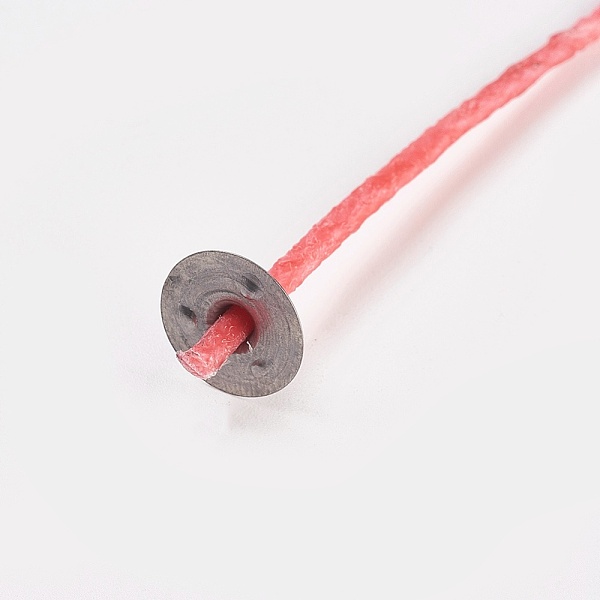 

PandaHall Candle Wick, Red, 15.5x0.2cm, 100pcs/bag Waxed Cotton Cord Red