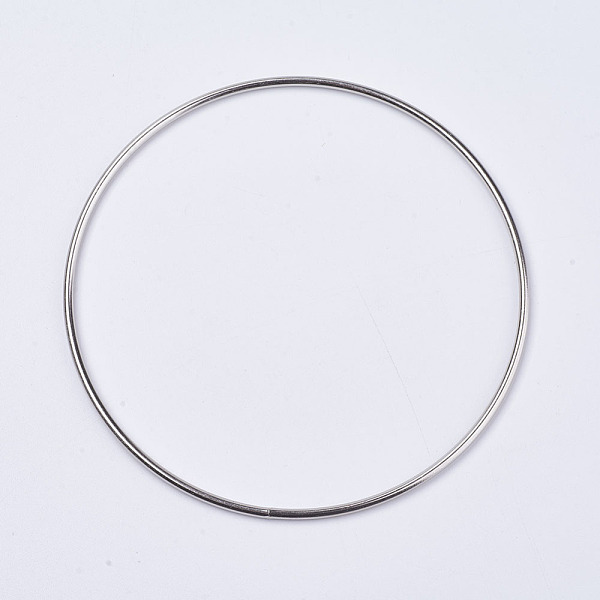 

PandaHall Iron Linking Rings, Platinum, 120x2.8mm Iron Ring