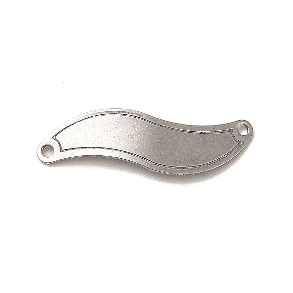 

PandaHall 201 Stainless Steel Connector Charms, Twist Links, Stainless Steel Color, 29.5x9x0.8mm, Hole: 1.5mm 201 Stainless Steel Twist