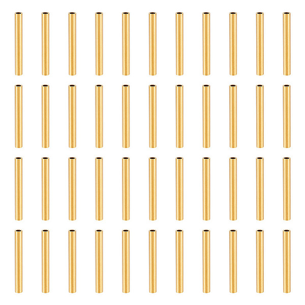 

PandaHall Unicraftale 30Pcs Ion Plating(IP) 304 Stainless Steel Tube Beads, Golden, 25x3mm, Hole: 2mm 304 Stainless Steel Tube