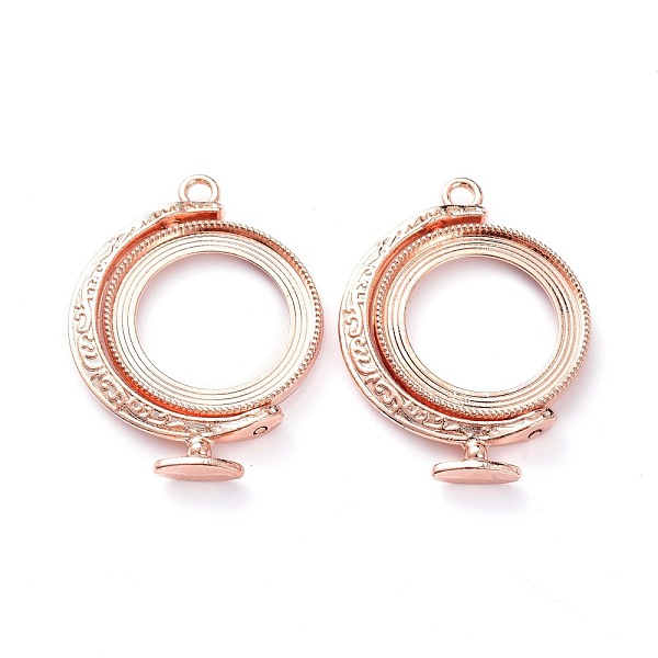 

PandaHall Alloy Open Back Bezel Pendants, Rotating Pendants, for DIY UV Resin, Epoxy Resin, Pressed Flower Jewelry, Terrestrial Globe, Rose...