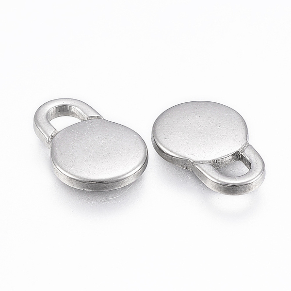 

PandaHall 304 Stainless Steel Pendants, Padlock, Stainless Steel Color, 15.5x10.5x2mm, Hole: 3.5x3.5mm 304 Stainless Steel Lock