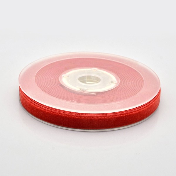

PandaHall Polyester Velvet Ribbon for Gift Packing and Festival Decoration, Red, 3/8 inch(10mm), about 50yards/roll(45.72m/roll) Velvet None...