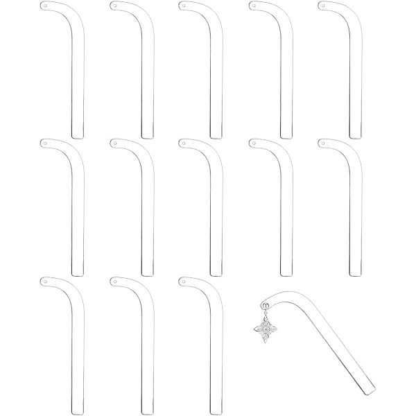

PandaHall Acrylic Earring Display Sticks, Bent Head, White, 10.9x3.5x0.2cm, 10pcs/set Acrylic White