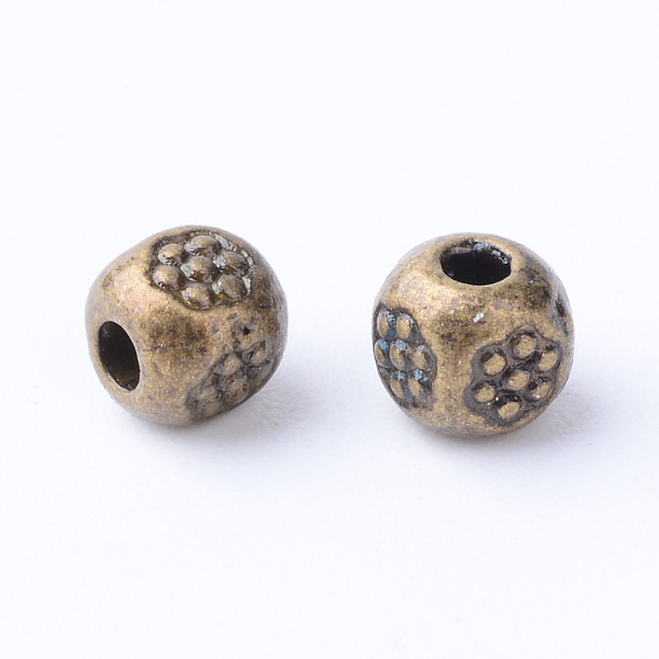 

PandaHall Tibetan Style Alloy Spacer Beads, Column,Cadmium Free & Nickel Free & Lead Free, Antique Bronze, 4x4x4mm, Hole: 1.5mm, about...