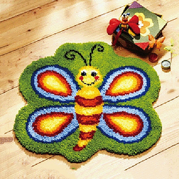 

PandaHall DIY Latch Hook Rug Kit, DIY Rug Crochet Yarn Kits, Including Color Printing Mesh Embroidery Pad, Acrylic Fiber Wool, Instruction..., Multicolor