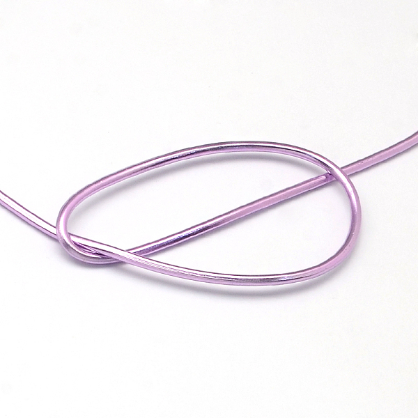 

PandaHall Round Aluminum Wire, Bendable Metal Craft Wire, Flexible Craft Wire, for Beading Jewelry Doll Craft Making, Lilac, 22 Gauge, 0.6mm..., Purple
