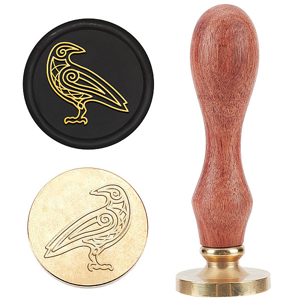 

PandaHall Wax Seal Stamp Set, Sealing Wax Stamp Solid Brass Head, Wood Handle Retro Brass Stamp Kit Removable, for Envelopes Invitations...