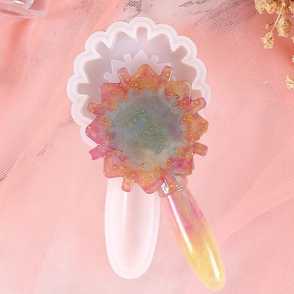 

PandaHall Food Grade Magic Wand DIY Silicone Molds, Decoration Making, Resin Casting Molds, For UV Resin, Epoxy Resin Jewelry Making..., White