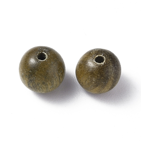 

PandaHall Wood Beads, Undyed, Round, Dark Khaki, 8mm, Hole: 1.6mm Wood Round