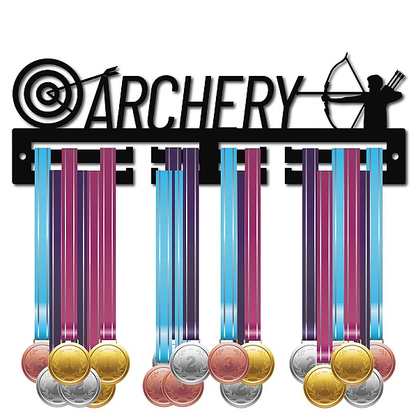 

PandaHall CREATCABIN Acrylic Medal Holder Archery Medal Hanger Display Bow and Arrow Medal Hooks Sports Stand Wall Mount Hanger Hanging for...