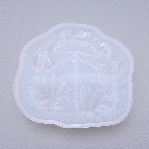

PandaHall Ashtray Shape Silicone Molds, Resin Casting Molds, For UV Resin, Epoxy Resin Jewelry Making, Mountain, White, 18x18x5.1cm...