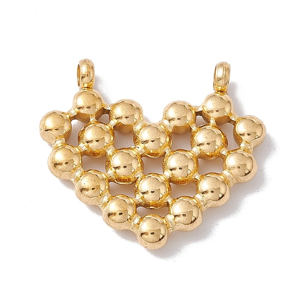 

PandaHall Ion Plating(IP) 304 Stainless Steel Pendants, Hollow, Heart Charms, Golden, 17.5x19x3mm, Hole: 1.8mm 304 Stainless Steel Heart