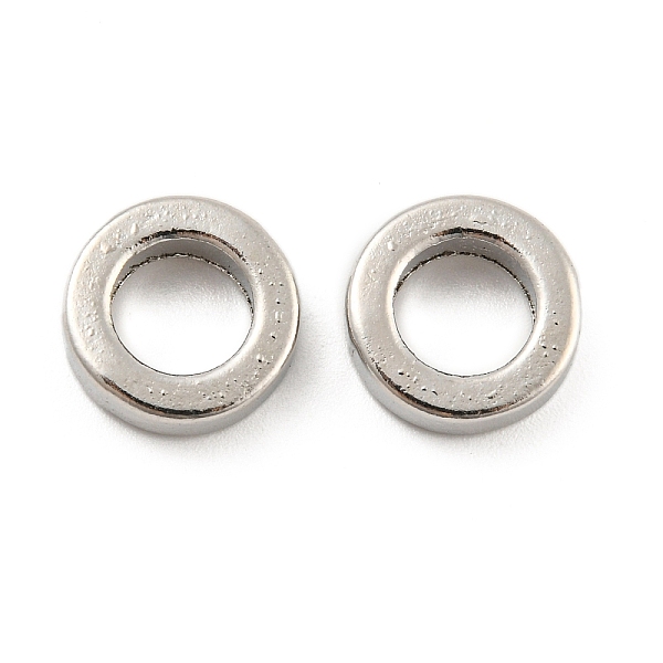 

PandaHall Alloy Spacer Beads, Flat Ring, Platinum, 11x3mm, Inner Diameter: 7mm Alloy Ring