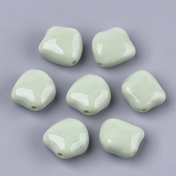 

PandaHall Acrylic Beads, Nuggets, Dark Sea Green, 23.5x23x12.5mm, Hole: 2.5mm, about 125pcs/500g Acrylic Nuggets Green