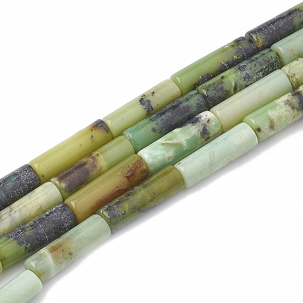 

PandaHall Natural Serpentine Beads Strands, Column, 12~13x4~4.5mm, Hole: 1~1.2mm, about 30pcs/strand, 15.9 inch Serpentine Column Blue