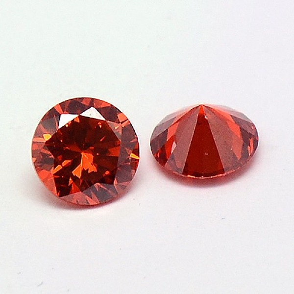 

PandaHall Cubic Zirconia Cabochons, Grade A, Faceted, Diamond, Red, 6x4mm Cubic Zirconia Diamond Red