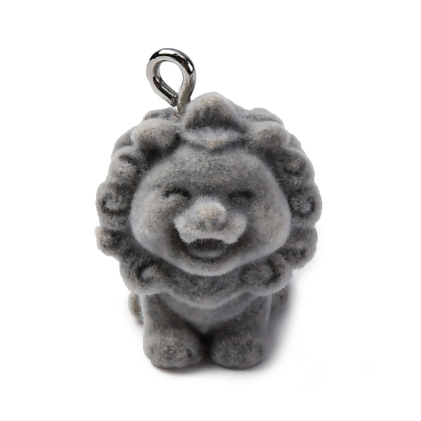 Flocky Animal Resin Pendants