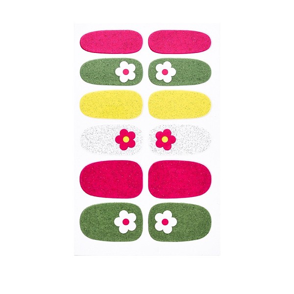 

PandaHall Flower Series Full Cover Nail Decal Stickers, Self Adhesive, Nail Decoration for Women Girls Kids, Colorful, 25.5x10~16.5mm...