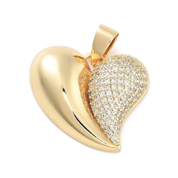 

PandaHall Brass Micro Pave Clear Cubic Zirconia Pendants, Heart, Real 18K Gold Plated, 22x25x5mm, Hole: 8x4mm Brass+Cubic Zirconia Heart...