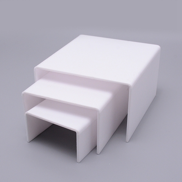 

PandaHall Acrylic Display Stand, for Shoes Display, White, 7.5~12.5x7.05~12.7x4.3~7.8cm, 3pcs/set Acrylic White
