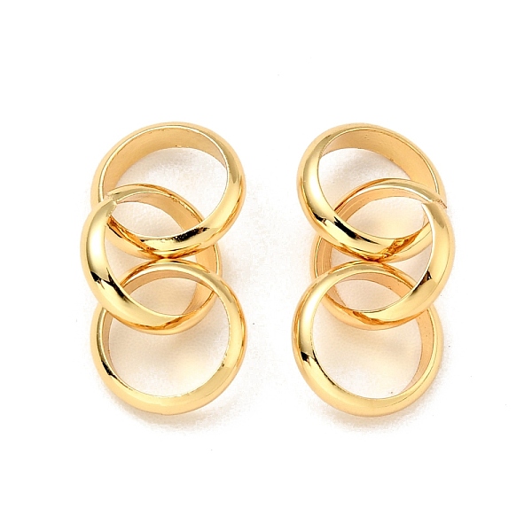 

PandaHall Rack Plating Brass Links Rings, Cadmium Free & Lead Free, 3 Links Loops, Long-Lasting Plated, Real 18K Gold Plated, 20mm, Inner...