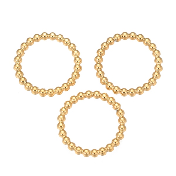 

PandaHall 304 Stainless Steel Linking Rings, Pendants Accessories, Ring Shape, Golden, 21x3mm, Inner Diameter: 15mm 304 Stainless Steel Ring