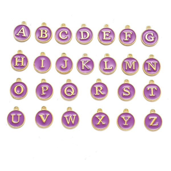 Буквица A - Z алфавит эмалевые брелоки
