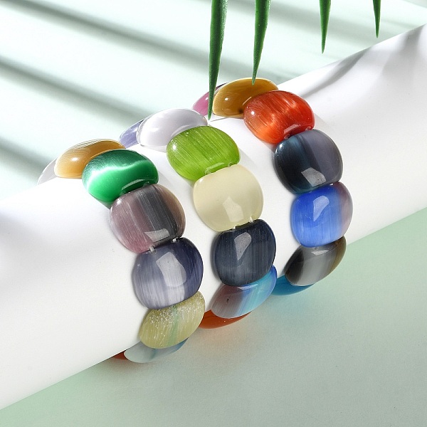 Cat Eye Beads Stret… - image