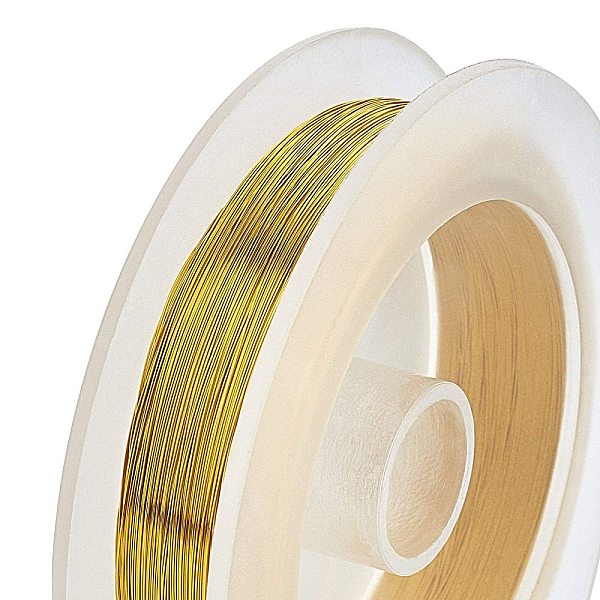 

PandaHall BENECREAT 0.15mm(34Gauge) Tarnish Resistant Copper Wire 200m Gold Jewelry Beading Wire for Crafts Beading Jewelry Making Copper...