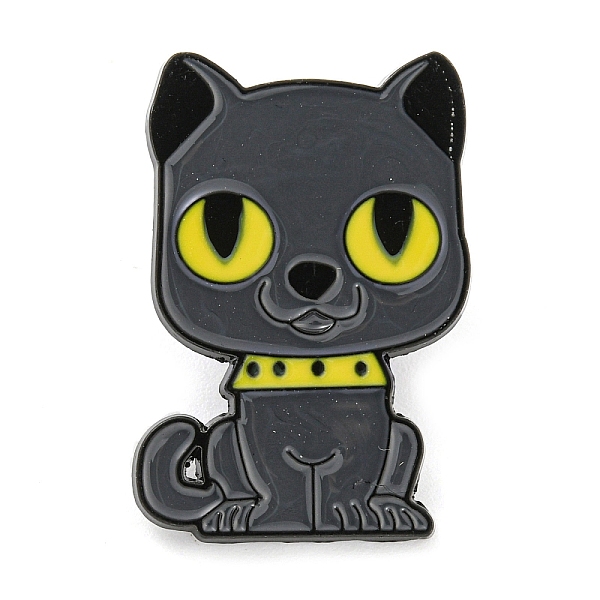 

PandaHall Zinc Alloy Brooches, Enamel Pins, Black, Animals, Cat Shape, 27.5x19.5x1.5mm Alloy Cat Shape Gray